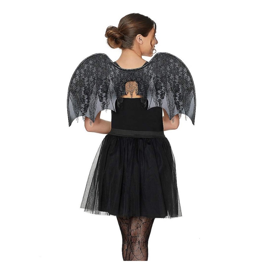 Halloween Black Lace Wings